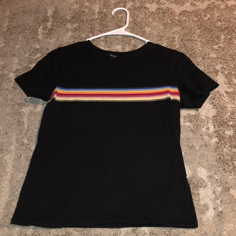 black t-shirt